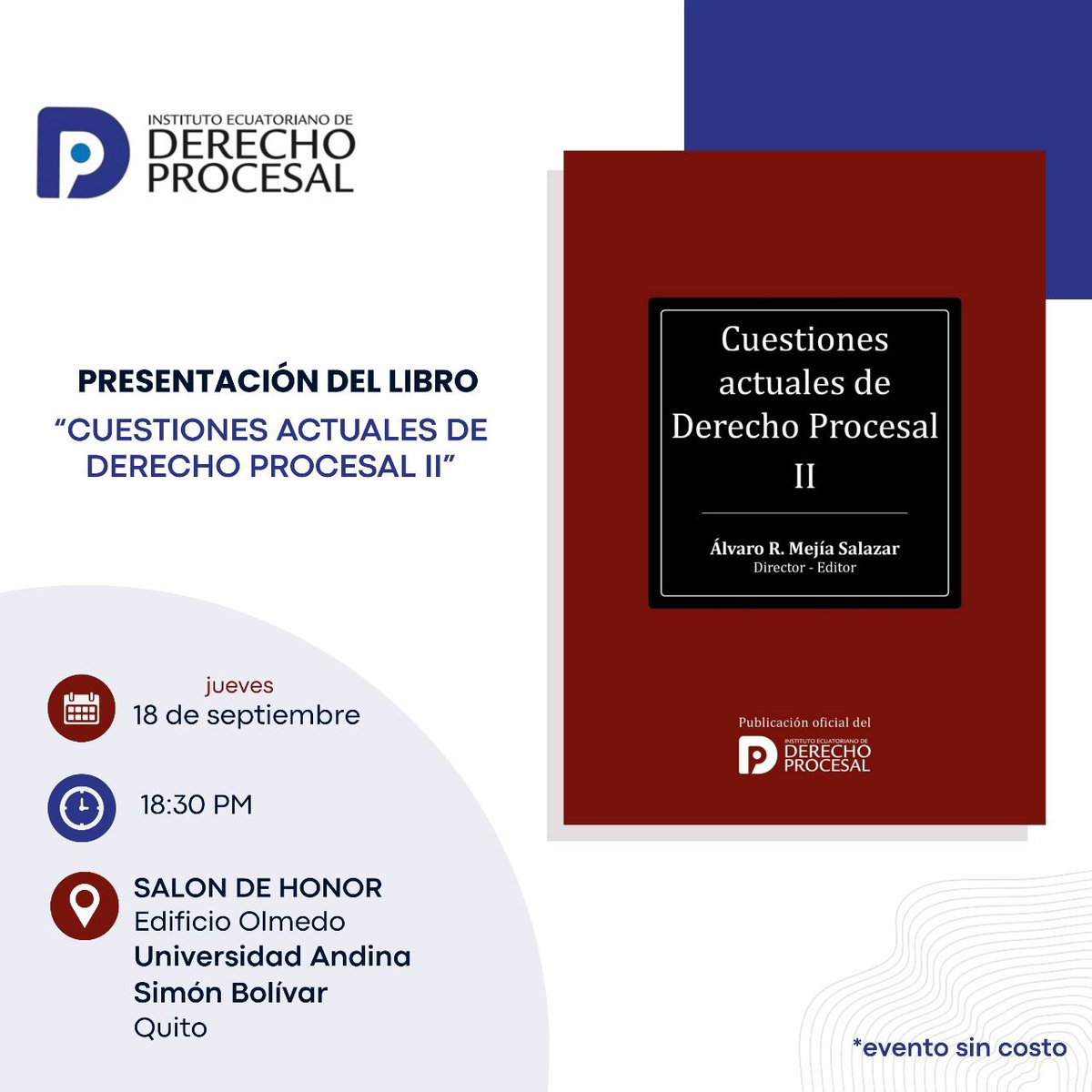Instituto Ecuatoriano de Derecho Procesal tweet media