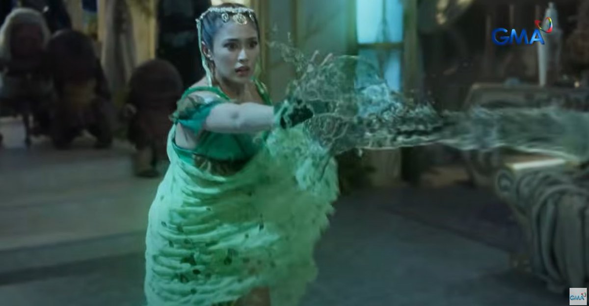 I know gustong i-highlight ng director or writer na malakas ang sentro ni Mitena, pero kung sasabihin ninyong wala manlang damage or hindi manlang napaatras kahit konti si Zaur sa ginawa ni Agua at ng ibang kambal diwa, parang naglolokahan ata tayo dito.

#SanggreZaurVSKambalDiwa