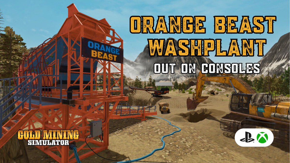 Orange Beast Washplant has landed on consoles in today’s update! 🐅
 
Show us your best shots with this beast on your parcel 📸
Season #40 leaderboard results drop tomorrow ⛏️

Stay tuned!

#GoldMiningSimulator #OrangeBeast