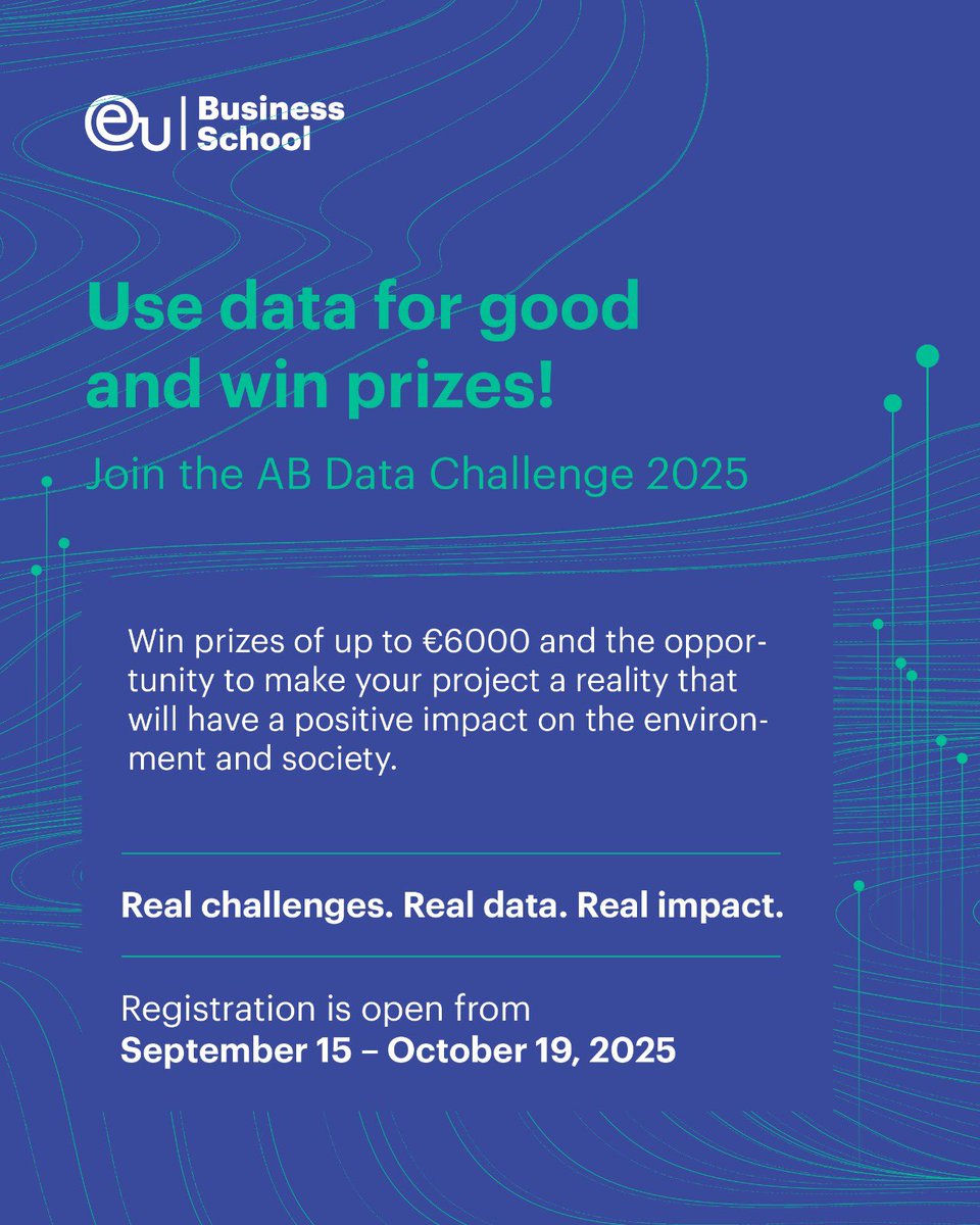 📢 Registration is now open! 

Don’t miss this opportunity to make a real-world difference!

#ABDataChallenge #EUExperience