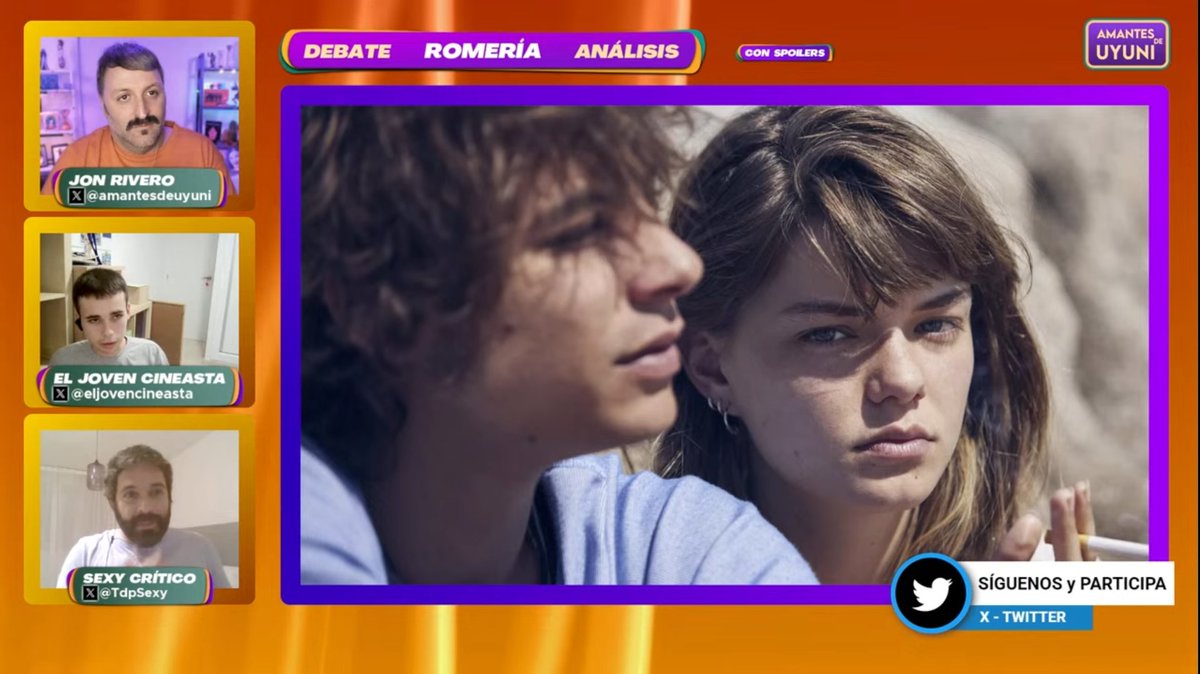 Han sido más de 9 horas hablando de cine español en los canales Amantes de Uyuni <a href="/temporadapremio/">Temporada de Premios</a> y <a href="/eljovencineasta/">El Joven Cineasta</a> 
Sentir que nuestro cine mola muchisimo y transmitirlo es genial.

Ayer salió directazo bonito hablando de muchas grandes pelis.
youtube.com/live/GgTlhRcJ0…