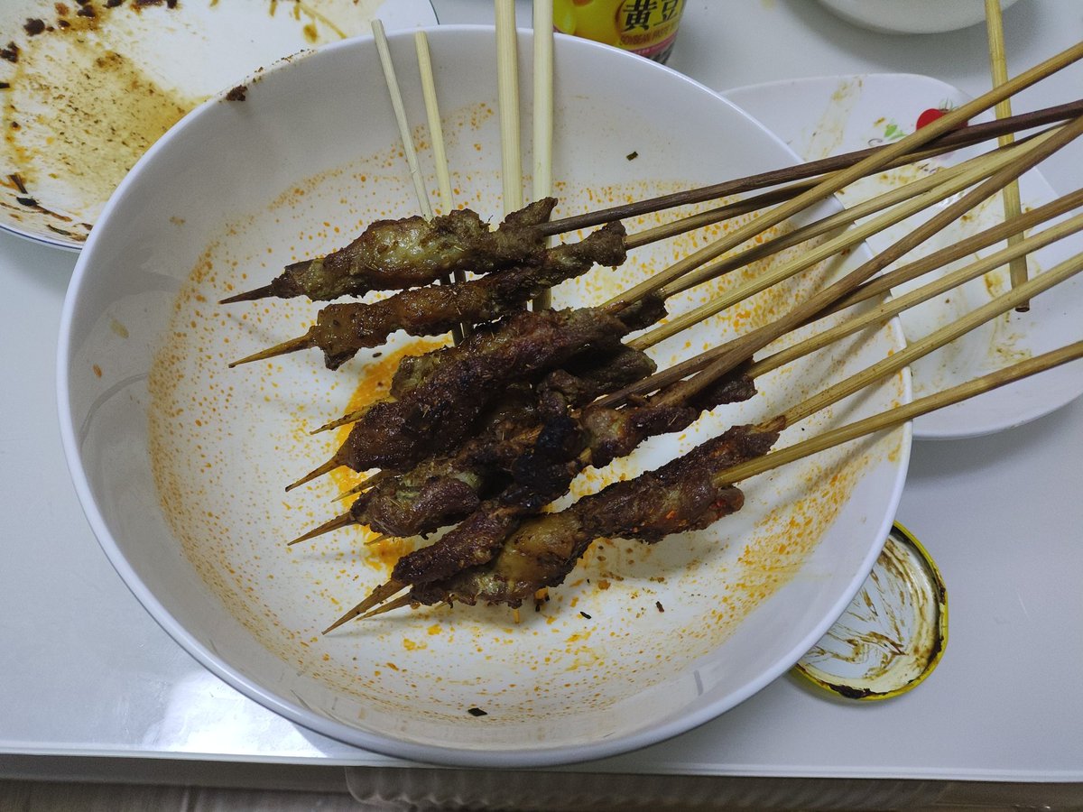 35元羊肉串就这点，可怜呐~