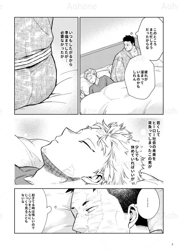 9/21ホー炎プチ新刊サンプルです。

「えんじさんのひとり遊び」
B5/16P中とじ本/R18/200円(イベント頒布額)
寝てしまった🦅の隣で🔥さんがひとり遊びをしたり🦅にそれを手伝われたりするゆるい🔞ブックです。
R18部分サンプルを含む詳細はツリーにつなげます。
 #0921鷹えん新刊情報 