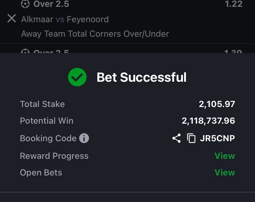 lifeixxagamble's tweet photo. 1k odds
Individual corner overs on sporty.
JR5CNP
⏬⏬

https://t.co/gybWox0HkZ https://t.co/JG4PDKAvKr