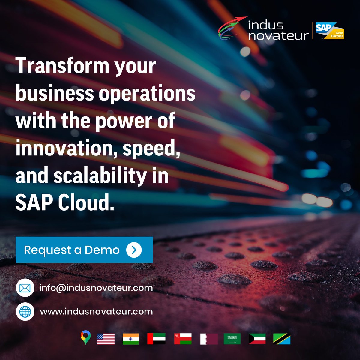 IndusNovateur's tweet image. Transform your Business operations with SAP Cloud

Let’s discuss how SAP Cloud can accelerate your digital transformation. Connect with us today!

Please feel free to reach out at info@indusnovateur.com or visit indusnovateur.com to explore more.

#SAPCloud #IndusNovateur