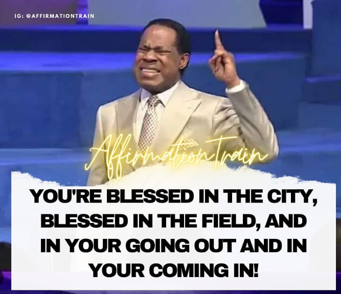 inspire_others3's tweet photo. You are blessed wherever you are!!! Hallelujah #PraywithPastorChris 
#AffirmationTrain https://t.co/bX05uz7UFa
