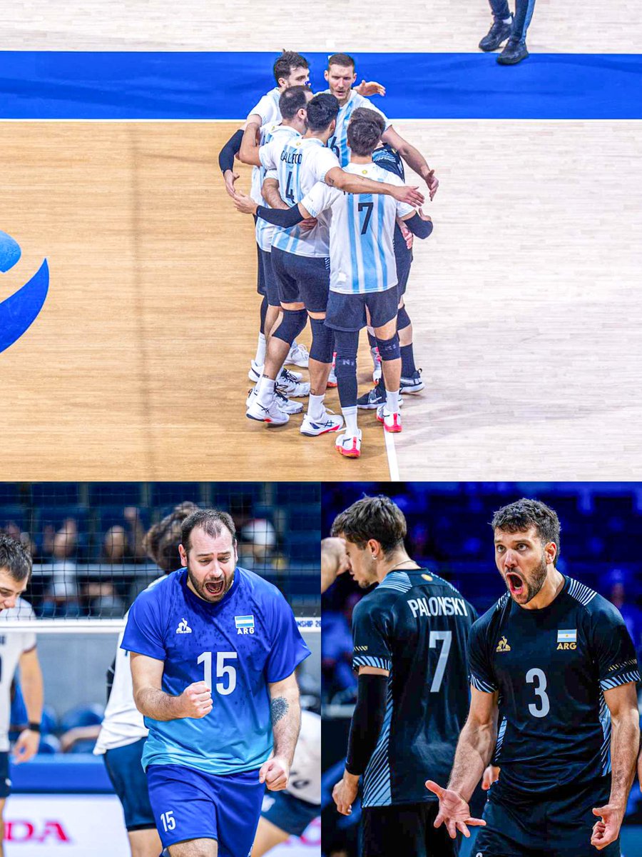 albicelesteilu's tweet photo. 🌟🇦🇷 ARGENTINA LE GANÓ A FRANCIA EN EL TIE-BREAK Y  CLASIFICÓ A LOS OCTAVOS DE FINAL DEL MUNDIAL. 

➡️ Set 1: 28-26 🇦🇷
➡️ Set 2: 25-23 🇦🇷
➡️ Set 3: 25-21 🇫🇷
➡️ Set 4: 25-20 🇫🇷
➡️ Set 5: 15-12 🇦🇷

ARGENTINA, PRIMERO DEL GRUPO. Los franceses, bicampeones olímpicos, ELIMINADOS. https://t.co/bxMEIdOSnH