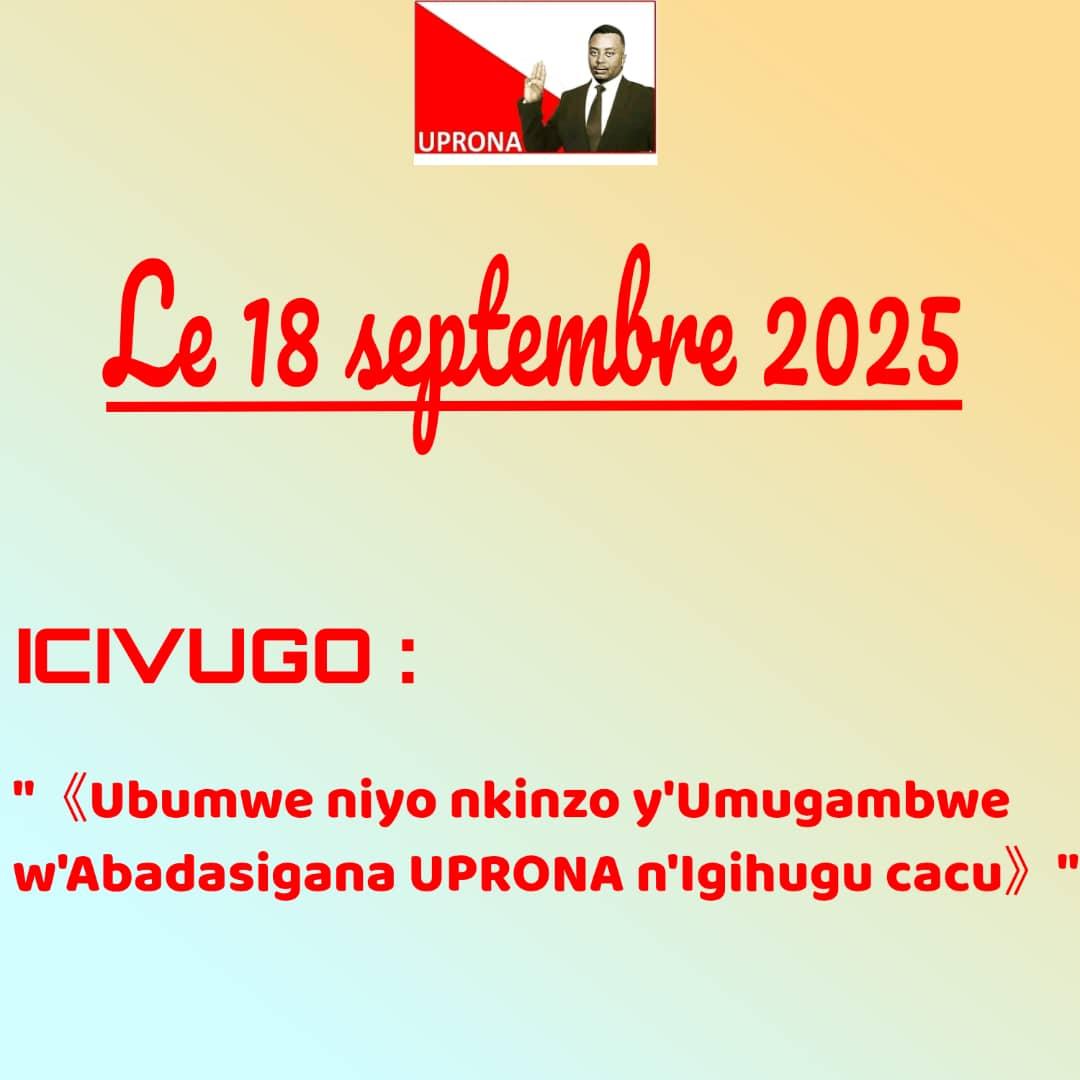 18/9/1961-18/2025: 64 ans jour pour jour,le #Burundi célébrait la victoire de <a href="/UPRONA__1961/">Parti UPRONA</a> des législatives qui portèrent #Rwagasore à la Primature.Ce qui ouvrit la voie vers le recouvrement de l’indépendance.

Vive le Burundi
Vive le parti de l’indépendance
<a href="/nkurunziza_com/">nkurunziza olivier</a>