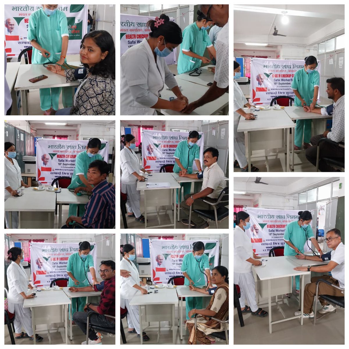 Swachhata Pakhwara 2025 was celebrated <a href="/fcidokokrajhar/">fcidokokrajhar</a> on 18.09.2025 with great zeal by conducting medical health camp safai workers and staff, recognizing their vital role in maintaining cleanliness. 
#SwachhBharatAbhiyan #RespectSafaiKaramcharis
<a href="/FCI_India/">Food Corporation of India</a> <a href="/fci_ne/">Food Corporation of India, Zonal Office(NE)</a> <a href="/AssamFci/">Food Corporation of India Assam</a>