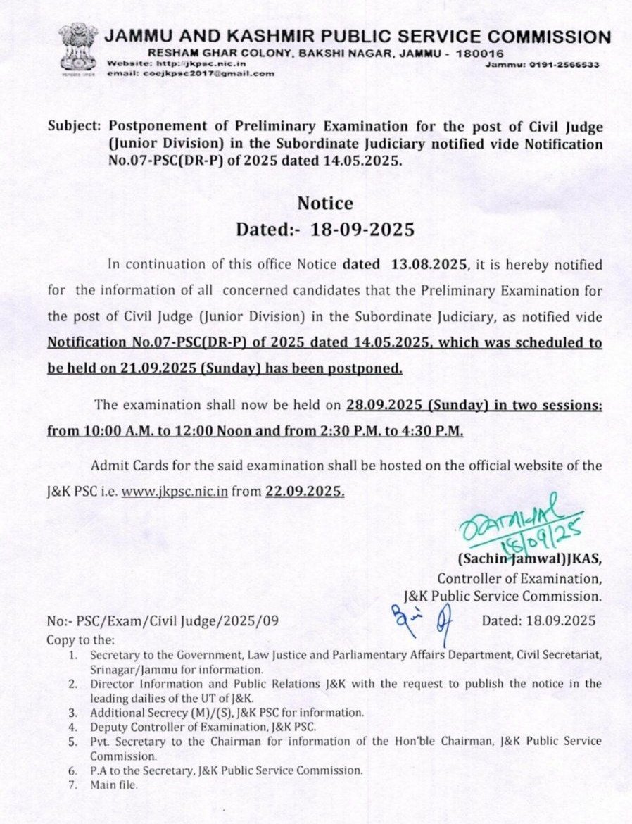 GouravChopra_JK's tweet photo. Are these notifications really in the favour of students? 

Lop have taken this matter to the LG but see the behavior of JKPSC. And also the Elected Government of J&amp;K remains silent on these issues. 

Postpone the exams of other subjects too!

This is not your fair decision...! https://t.co/uTF1TUBPNg