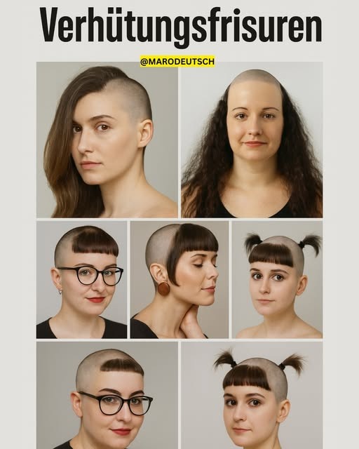R_Feuerbach's tweet photo. Verhütungsfrisuren. Einige kennt man ja schon 🤪 https://t.co/2djnoDX1K4