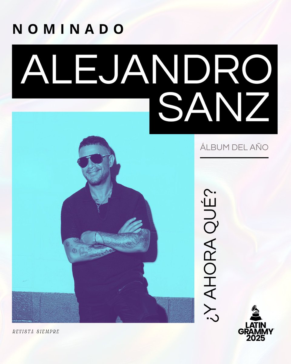RevistaSiempre_'s tweet image. ¡Enhorabuena, @alejandrosanz! ✨❤️‍🔥💫❤️‍🔥🌟

🏆 Álbum del Año - “¿Y ahora qué?”
🏆 Canción del Año - “Palmeras en el Jardín”
🏆 Grabación del Año - “Palmeras en el Jardín”
🏆 Mejor Álbum Pop Contemporáneo - “¿Y ahora qué?”

#LatinGrammys