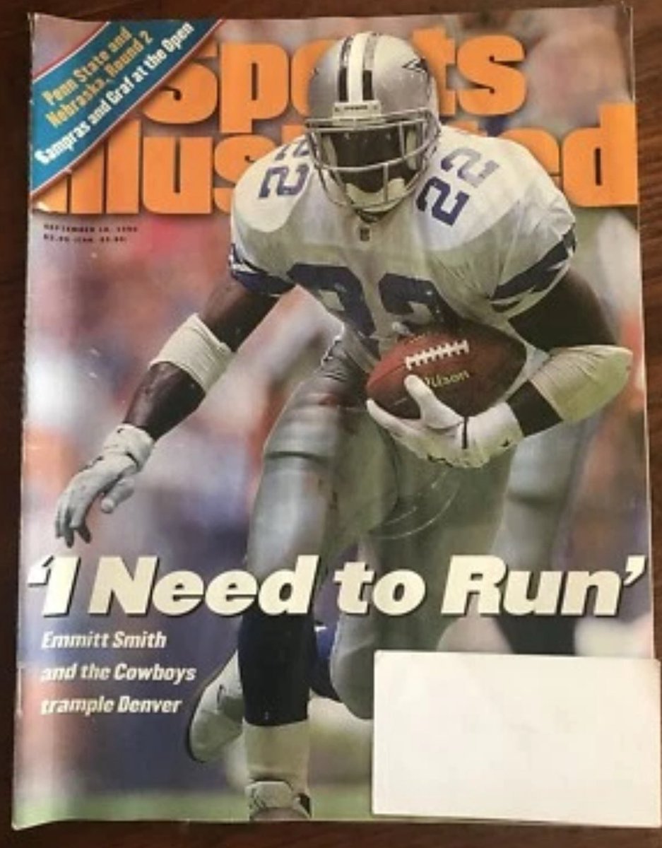 SI cover, 30 years ago today. 

Playoff wins for Cowboys, 1992-1995; 10.

Playoff wins in 30 years since: 5.
