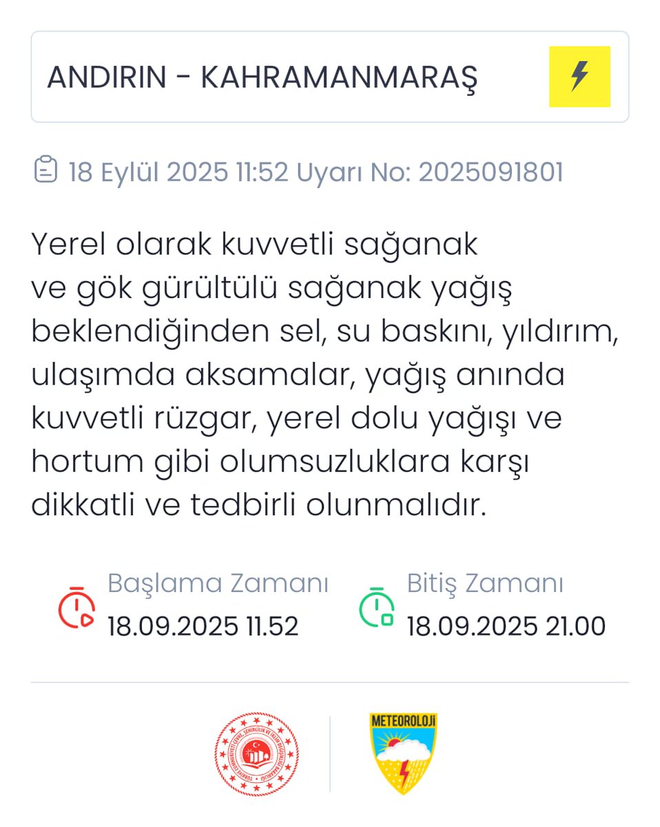 Kahramanmaraş Meteoroloji Müdürlüğü (@marasmeteor) on Twitter photo 