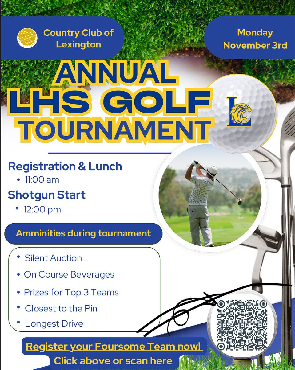 Come out and help us raise some money for our Wildcat athletes at our annual booster club golf tournament! We look forward to seeing you out on the course! ⛳️🏌🏼‍♀️🏌️🏌️‍♂️