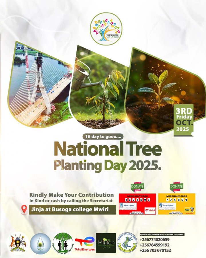 tree_adoptionug's tweet image. Join us on Oct 3rd for National Tree Planting Day! 🌳
 Tree Adoption Uganda will be there, let&apos;s grow a greener future together! #TreePlantingDay #GoGreen #TreeAdoptionUganda