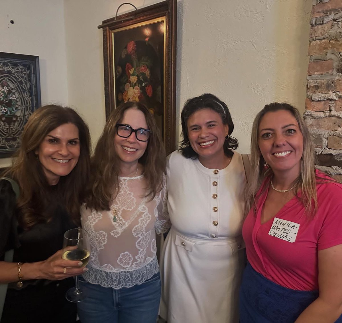luciabaezgeller's tweet photo. I had an amazing time celebrating 100 Years of MBSH at last night’s Meet &amp; Greet with fellow teachers, alumni, parents, and administrators.  Here’s to the memories we’ve made and the ones still to come! ❤️🤍
#MBSH100 #HiTidePride #MiamiBeachSeniorHigh #100YearsStrong https://t.co/1XV52TLyBc