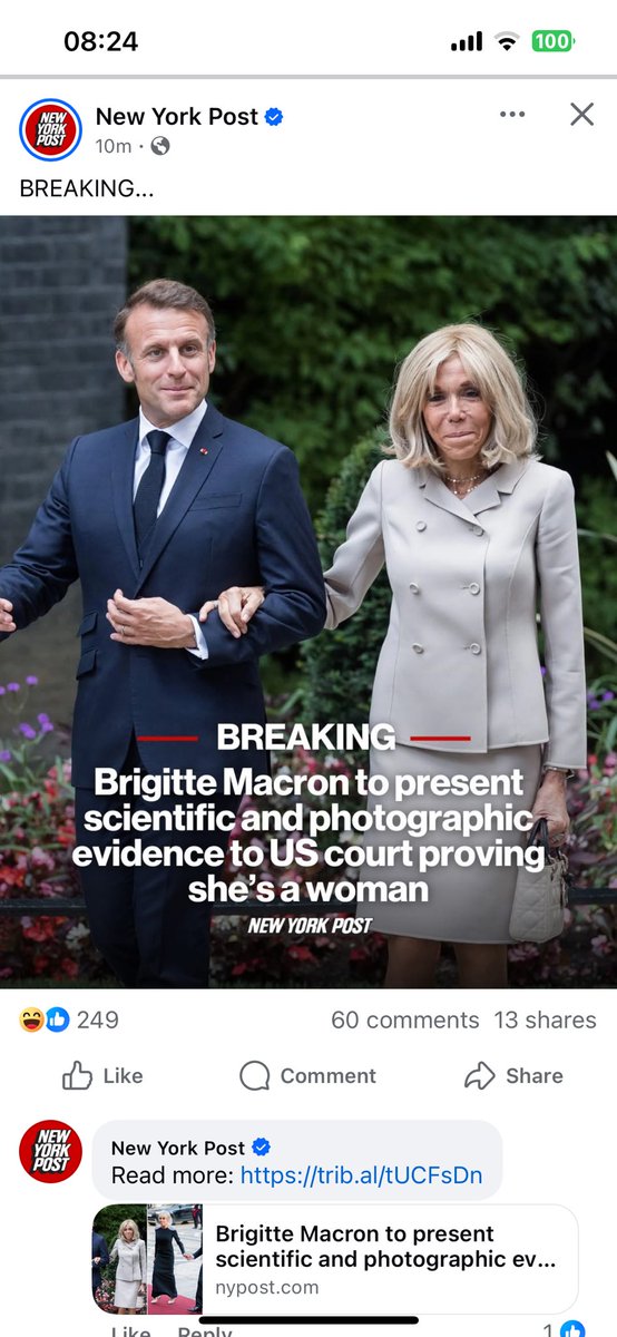 LettreAudio's tweet image. Alerte du @nypost tombé il y a 10 min sur #BrigitteMacron qui va « prouver qu elle est une femme ». On voit les ravages de ces rumeurs abjectes au delà l’Atlantique . On rappelle au elle attaque #CandaceOwens aux US laquelle vient de répandre des rumeurs sur l’assassinat de…