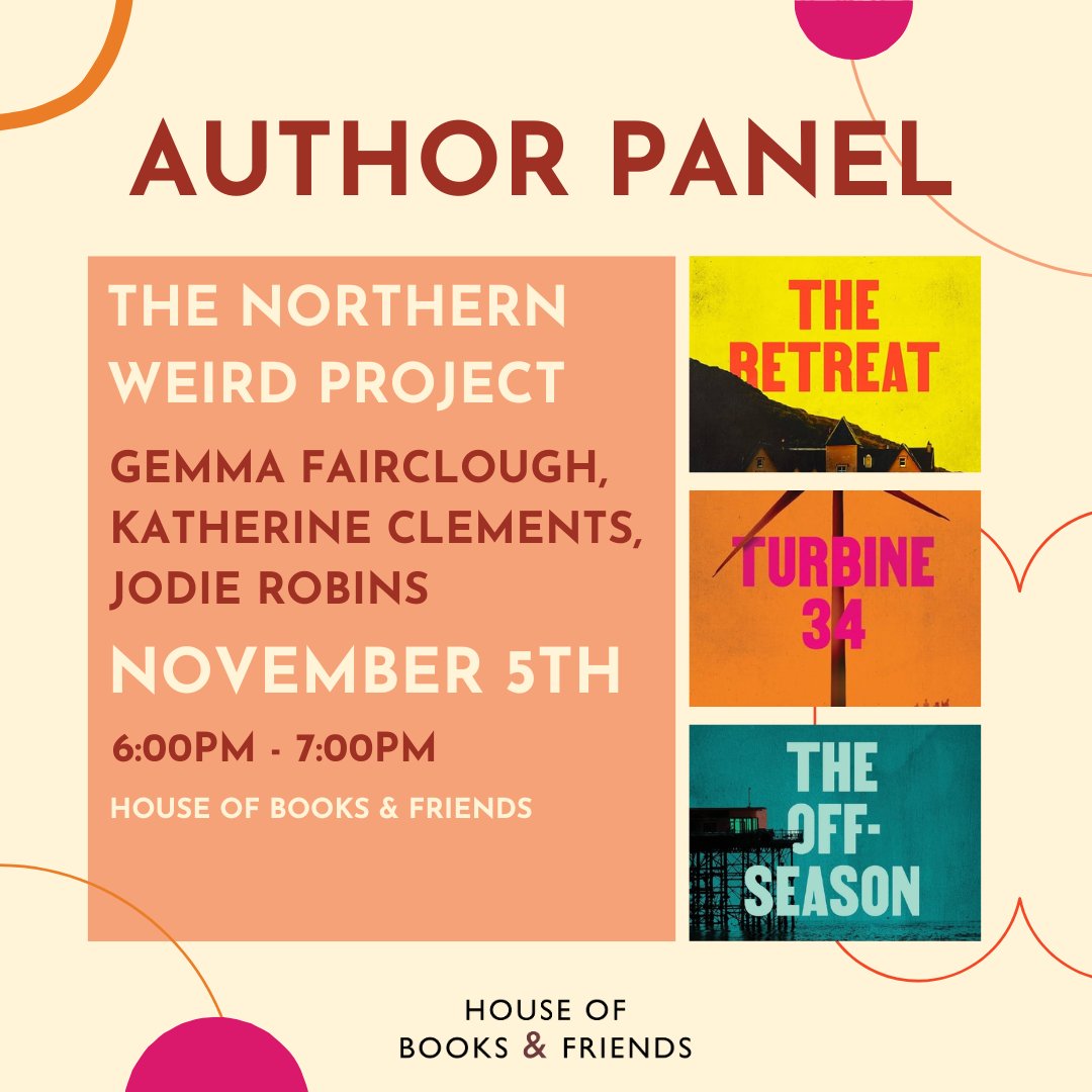 Jodie Robins (@jodierobins) on Twitter photo Very excited to be taking part in this book event alongside @gemfairclough and Katherine Clements.
Tickets are available from House of Books and Friends (link below)
We'd love to see you there! 🖤🖤
houseofbooksandfriends.com/event/author-p… Very excited to be taking part in this book event alongside @gemfairclough and Katherine Clements.
Tickets are available from House of Books and Friends (link below)
We'd love to see you there! 🖤🖤
houseofbooksandfriends.com/event/author-p…
