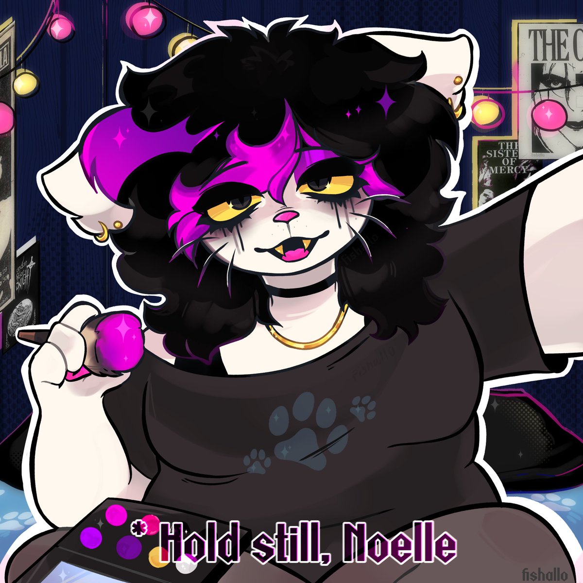 fishallo's tweet photo. #DELTARUNE #Catelle https://t.co/BJfunFs5u4