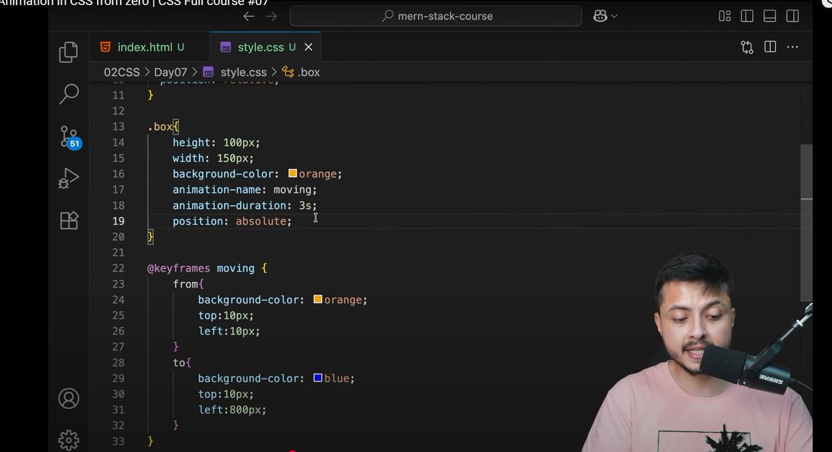 Rajectedguy's tweet image. Web Dev Journey Update
Today I learned CSS Animations and explored many animation properties ✨💻
Step by step getting better 🚀
#WebDev #mern #CSSAnimations