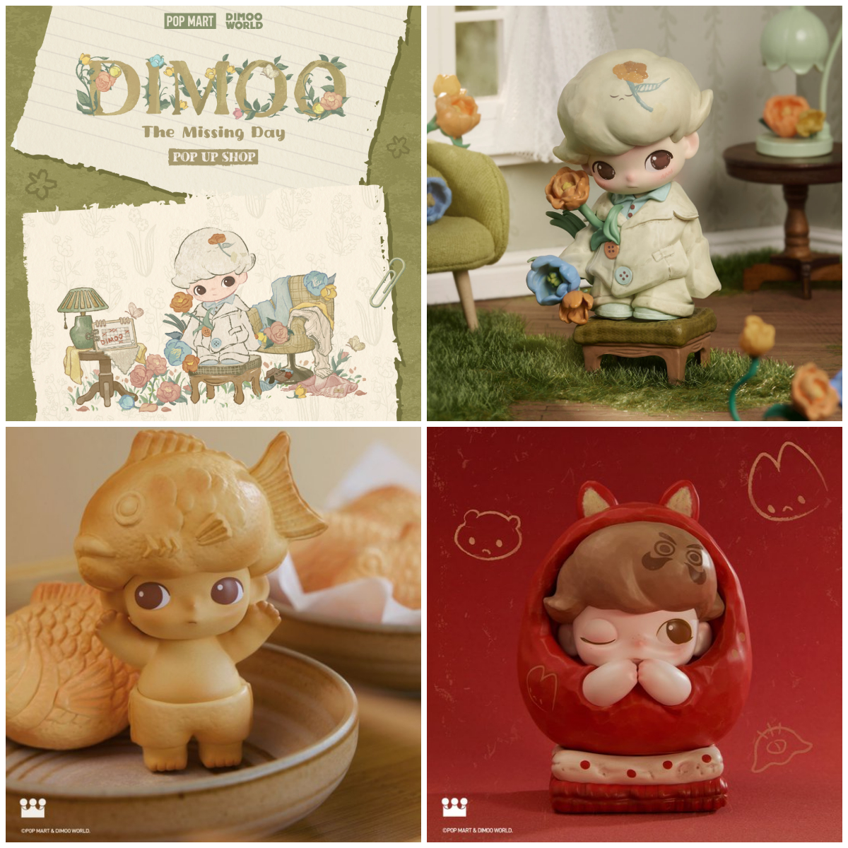 DIMOO POPUP STORE だるま 日本限定 POP MART JAPAN