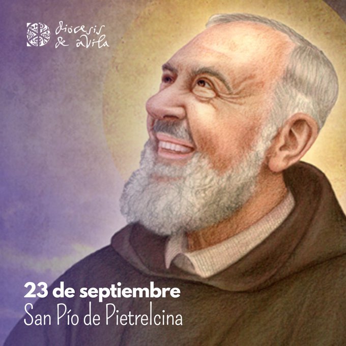 #ElSantoDelDía 
San Pío de Pietrelcina, fraile capuchino que vivió entregado a la oración, la confesión y el acompañamiento espiritual. Marcado por los estigmas de Cristo, fue instrumento de reconciliación y consuelo, testigo de fe viva y de profunda unión con el Señor.