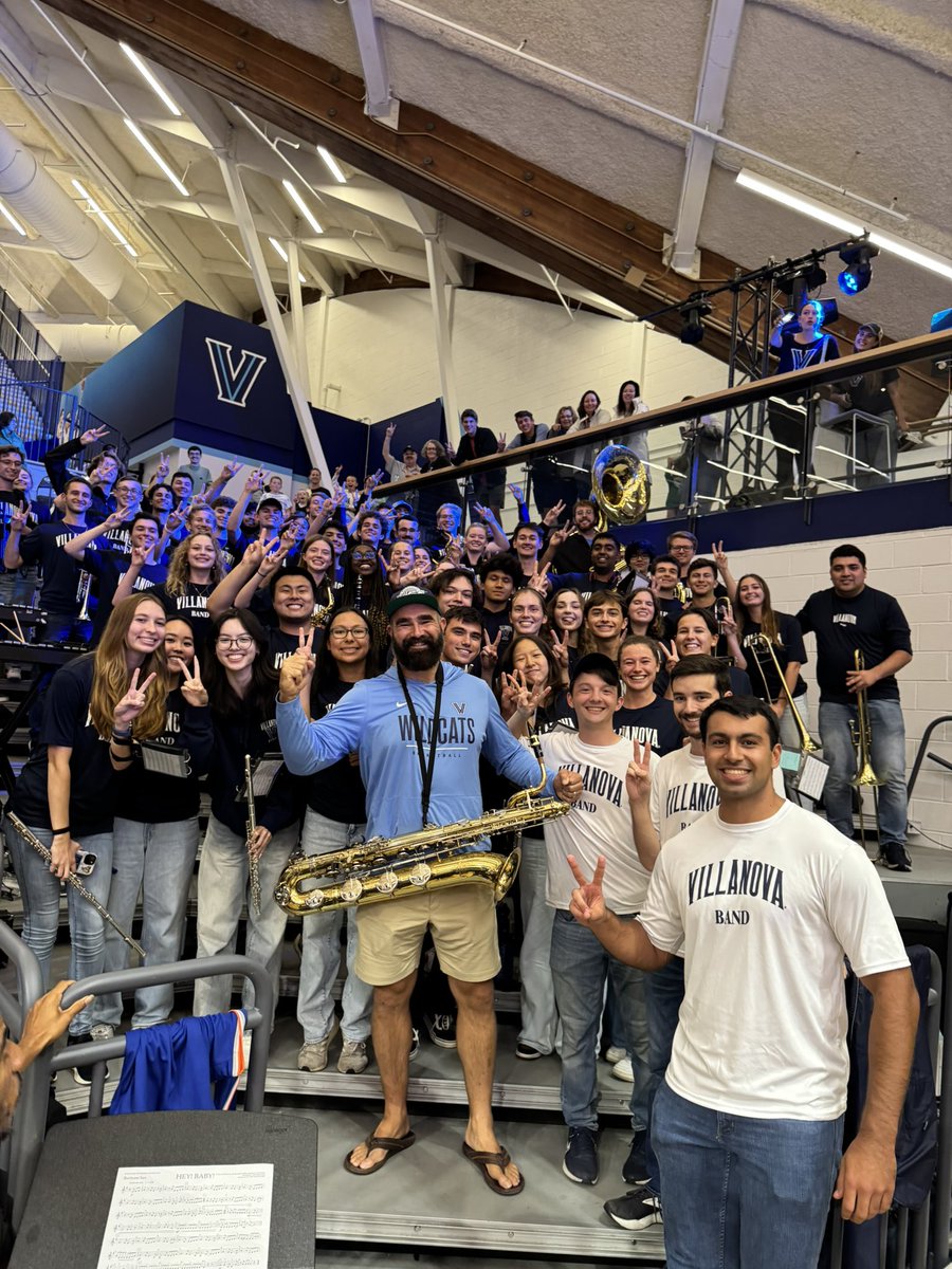 Villanova University Band (@villanovaband) on Twitter photo Thanks for a great night, <a href="/Roommates__Show/">Roommates Show</a> and <a href="/JasonKelce/">Jason Kelce</a> ! Thanks for a great night, <a href="/Roommates__Show/">Roommates Show</a> and <a href="/JasonKelce/">Jason Kelce</a> !