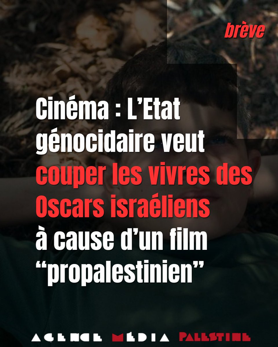 L'Etat génocidaire veut couper les vivres des Oscars israéliens à cause d'un film "propalestinien".

Par l'Agence Média Palestine, le 18 septembre 2025 : urlr.me/hAYmPW