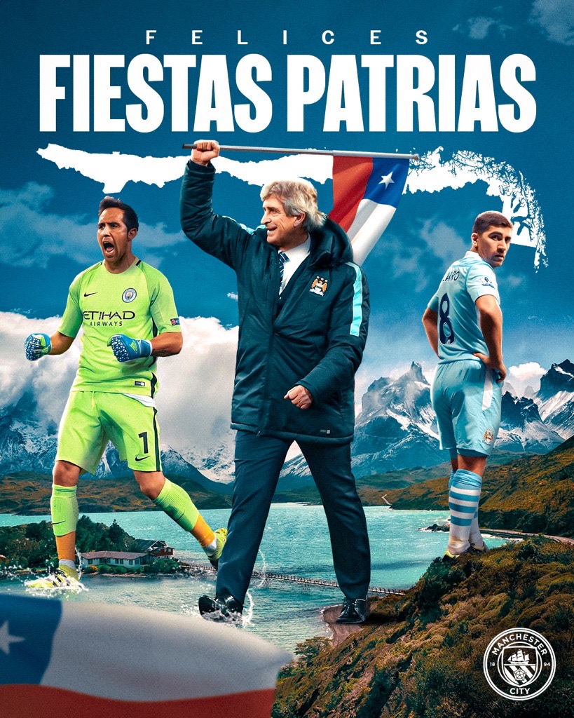 Un saludo para nuestros amigos de Chile.

¡Felices Fiestas Patrias! 🇨🇱🩵