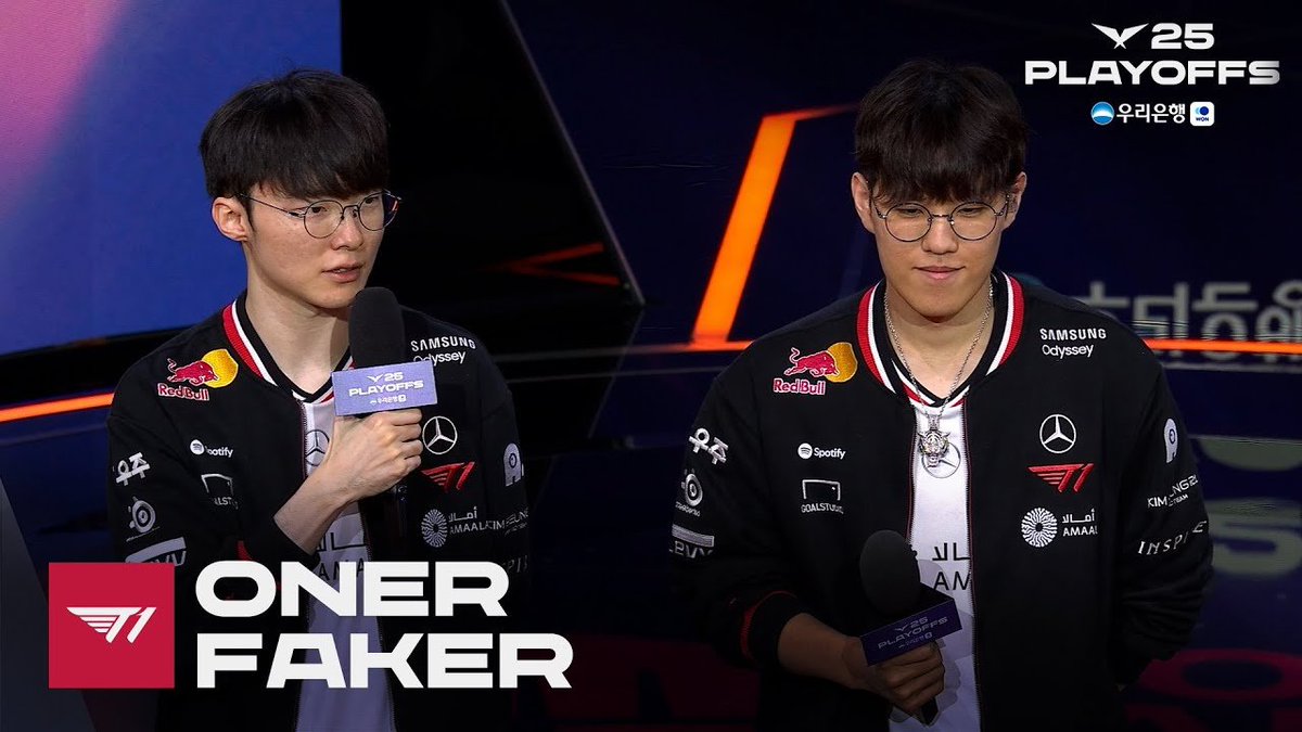 T1 Oner, Faker 인터뷰 | T1 vs DK | 09.18 | 우리은행 2025 LCK 플레이오프 youtu.be/5-xCQO4nk54?si…