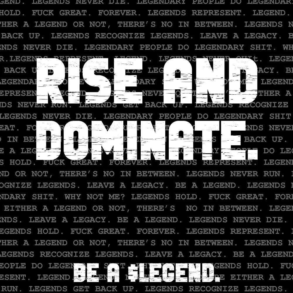 GM Legends. Dominate today. Big things coming