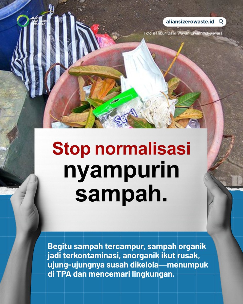 AZWIndonesia's tweet photo. STOP NORMALISASI hal yang keliatannya sepele, tapi dampaknya ke lingkungan ga main-main lho 😔

#AZWIndonesia #zerowasteid #zerowaste #stopsachet #stopnormalisasi #noburn #stopbakarsampah #foodwaste https://t.co/uPzVe0YiGb