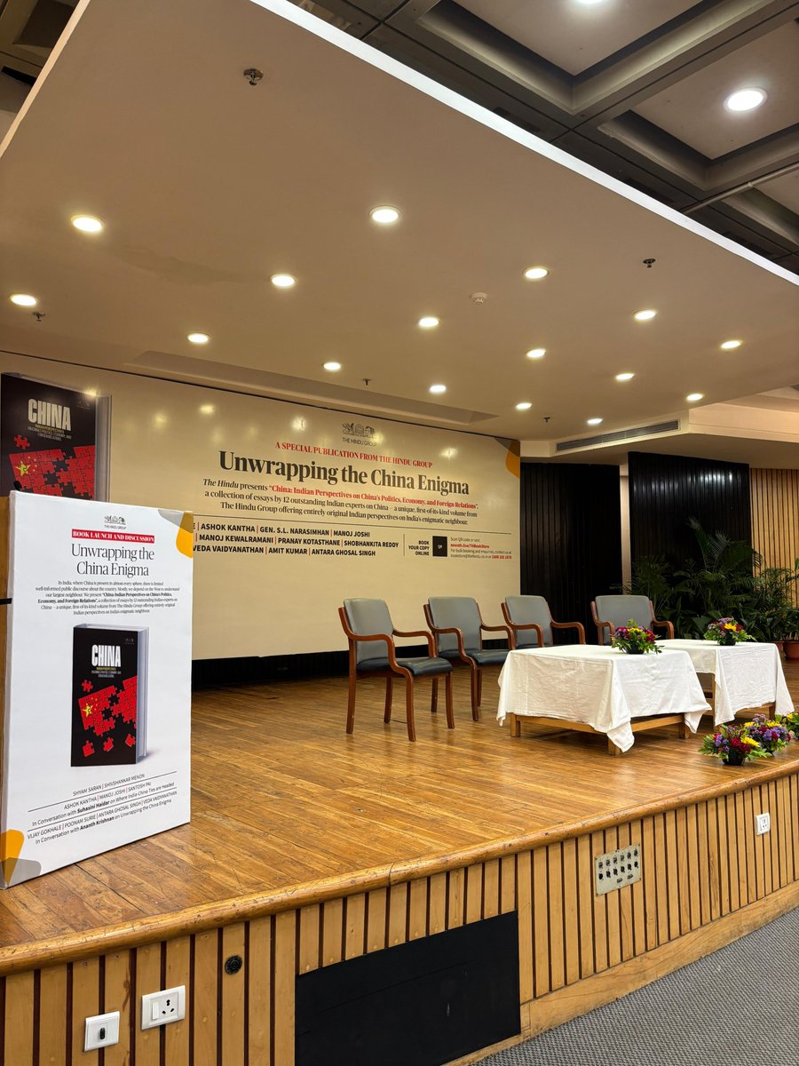 the_hindu's tweet image. Get ready! The Hindu’s book launch is about to begin.