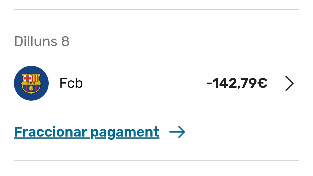 Ei, <a href="/caixabank/">CaixaBank</a> <a href="/FCBQ/">FCBQ</a>, quina broma és aquesta?

Context: és el pagament d'una llicència de la Federació Catalana de Bàsquet (FCBQ?), òbviament a un club que no és el de la icona.

Catalunya és més que un club!