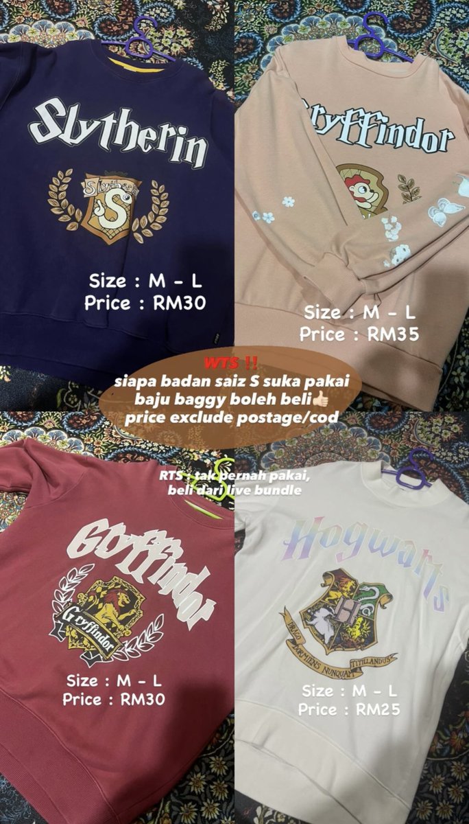 thenasyyy's tweet photo. PRELOVED RM10 - RM35
• harga tak termasuk postage / cod
• ⁠pickup area ipoh, perak

>> https://t.co/xqovUYATwE https://t.co/jrRT2osy47