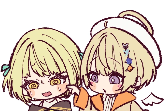 エニつん。 #みつば絵 #引き小森画
