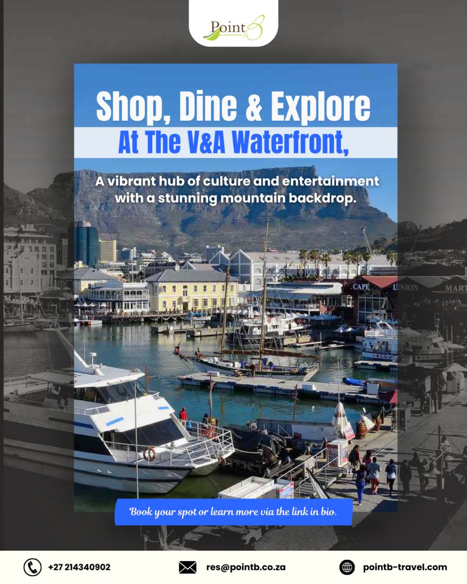 Pointbguest's tweet photo. Did you know?
The V&amp;A Waterfront isn’t just for shopping
it’s also home to wild Cape fur seals who love sunbathing on the docks.

Shop, stroll, and spot some adorable locals! 

🌐 Visit: https://t.co/uaC3L0UolF
📞 +27 214340902

#CapeTown #VandAWaterfront #PointBTravel https://t.co/M2lhTxJMfd