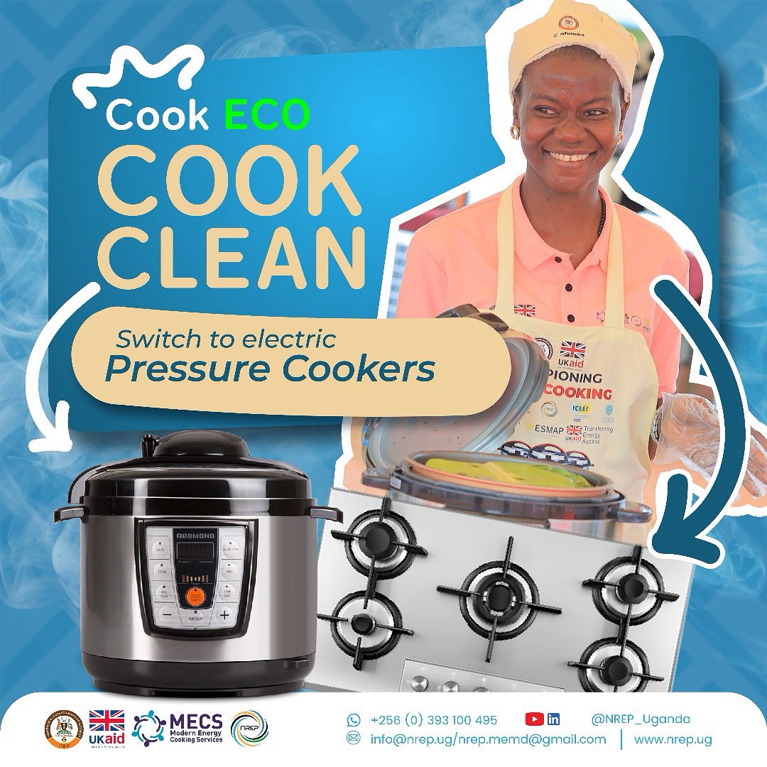 CapitalFMUganda's tweet image. Cook faster. Cook cleaner. Cook smarter.

Switch to electric pressure cookers today!

#CookEco #CookClean