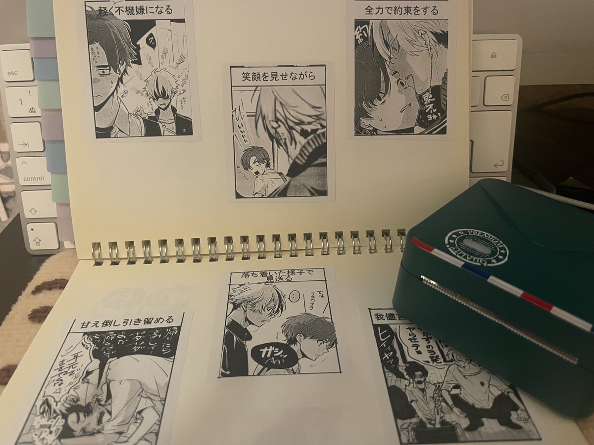 突然ですが
2025年買ってよかったもの
映えある第１位【サーマルプリンター】🎉

ずっとスマホやぴん○れすとに溜めてあった画像や気になる絵をプリントアウトしてスクラップブック作った！
画素数少ないのもあってかわいいかわいいかわいいかわいい！