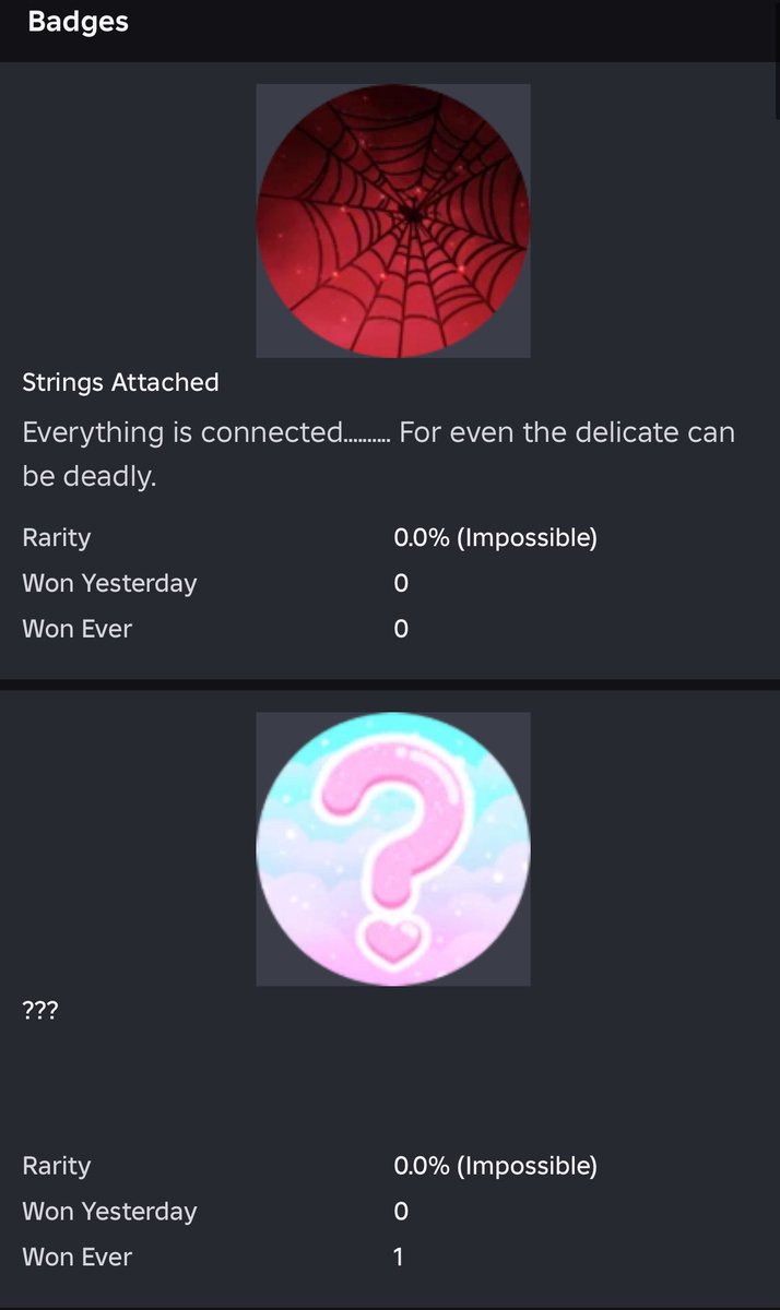 Four new badges?? A spider halo badge maybe