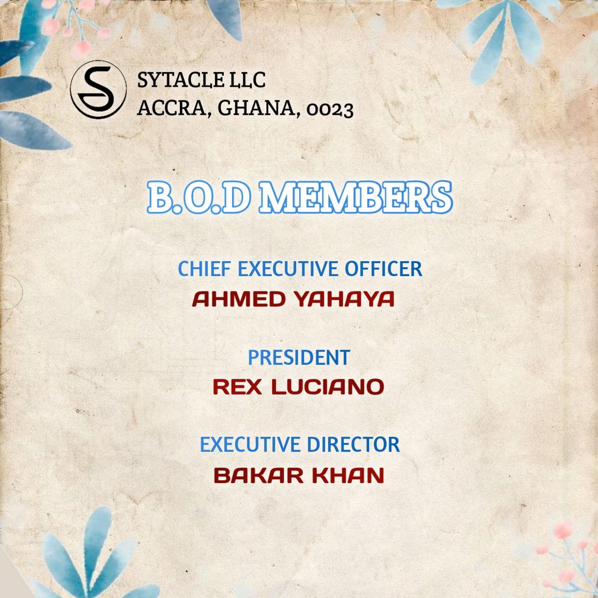 sytacleofficial's tweet photo. 📢 Announcement

The Board of Directors of Sytacle https://t.co/cn4txob5r7