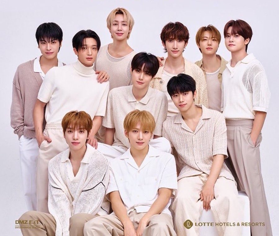 xikers’ first official photo as ambassadors for Lotte Hotel &amp; resorts