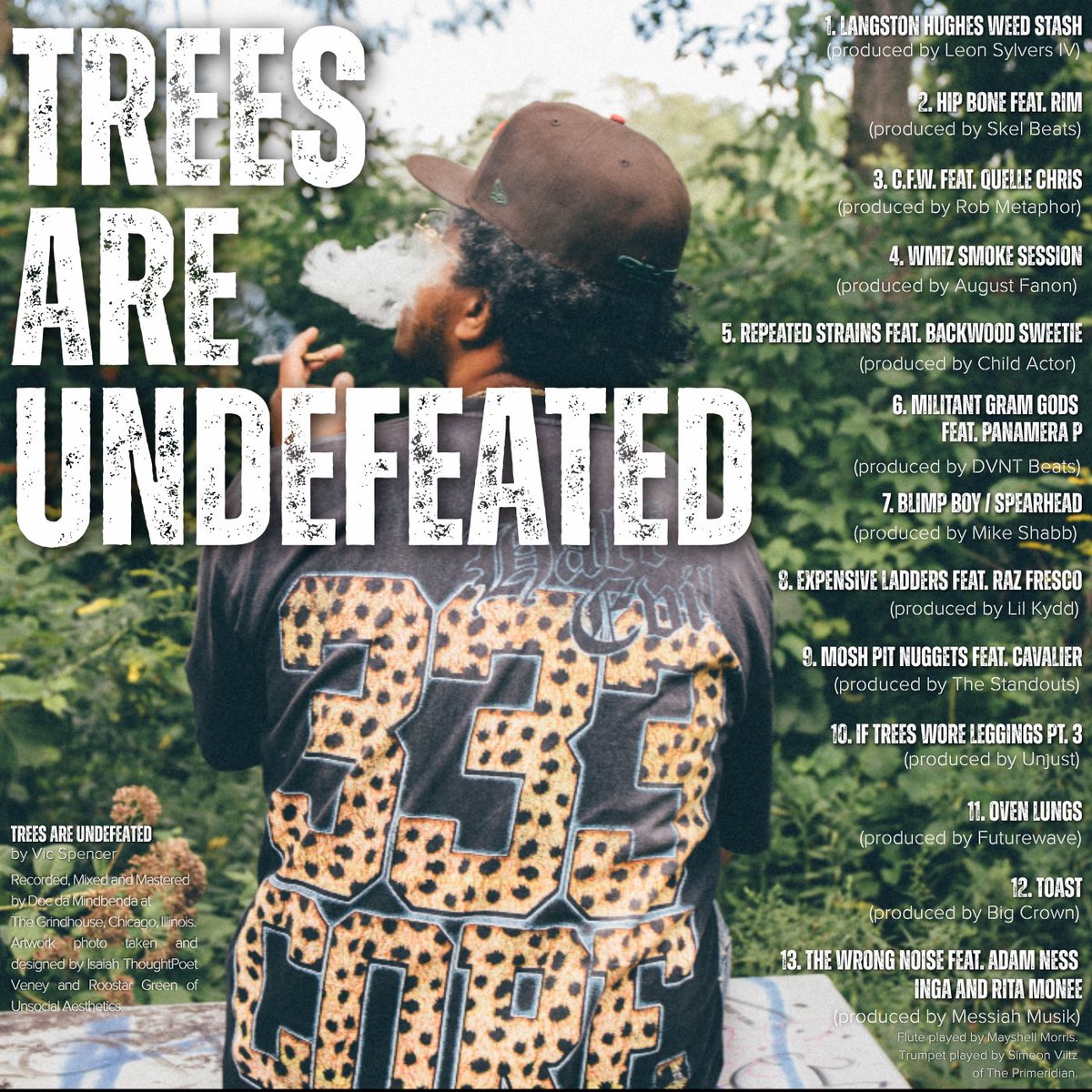At midnight, some good people that smoke great weed will be listening to this, I’m proud to present Trees Are Undefeated to you all.