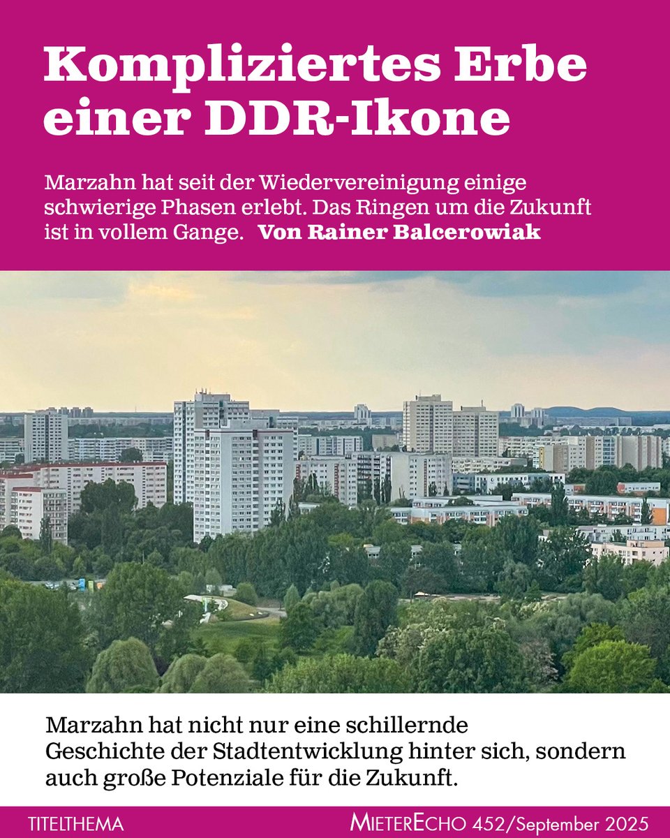 Kompliziertes Erbe einer DDR-Ikone

Marzahn hat seit der Wiedervereinigung einige schwierige Phasen erlebt. Das Ringen um die Zukunft ist in vollem Gange.

Von Rainer Balcerowiak

bmgev.de/mieterecho/arc…

Foto: Matthias Coers