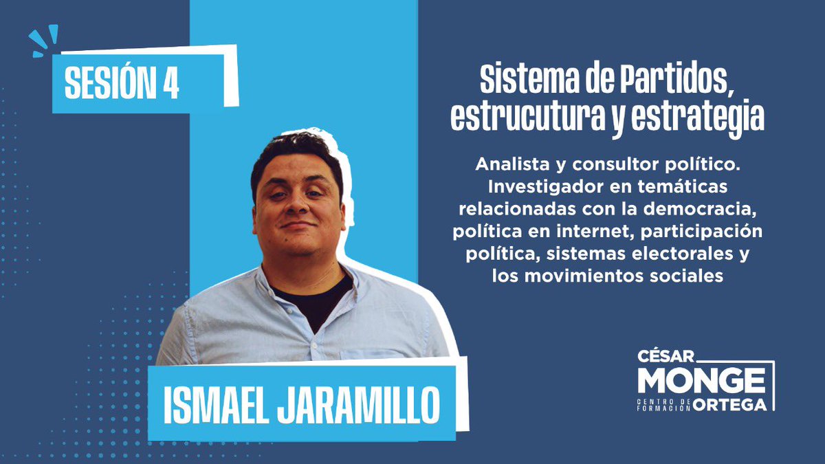 CFCesarMonge21's tweet image. En la sesión 4 de #Conectados, junto a Ismael Jaramillo, analizamos la situación actual del sistema de partidos en Ecuador. 🇪🇨 
Una mirada a la dinámica política que revela aciertos, falencias y desafíos de un sistema que necesita evolucionar junto al desarrollo de nuestro país.
