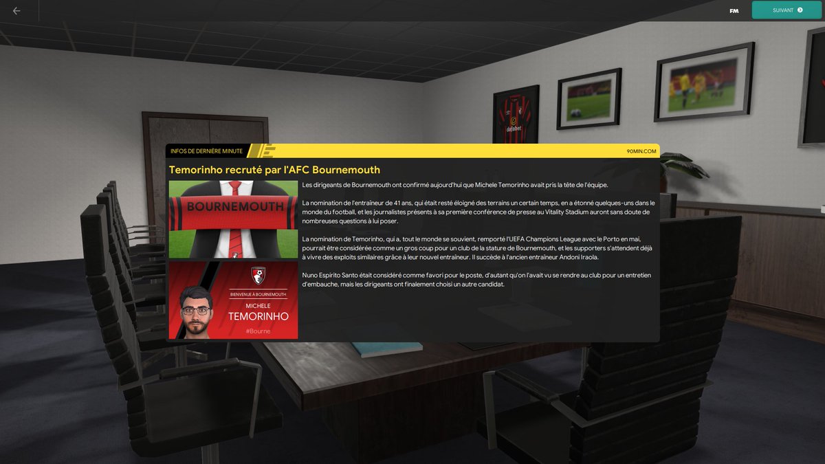 🚨 NOUVEAU CHAPITRE EN ANGLETERRE ! 🏴󠁧󠁢󠁥󠁮󠁧󠁿

🎮 Direction Bournemouth en Premier League après avoir remporté la Ligue Des Champions avec le FC Porto sur #FM24 💙🤍
➡️ MERCATO et construction de l'effectif pour notre 433 🔥

⏰ Rendez-vous à 15h30
📺 twitch.tv/ythnk