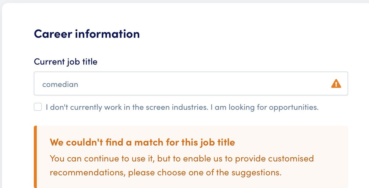 Tim Vine (@realtimvine) on Twitter photo Just having to fill in a form for a job. The first word I’ve typed in is ‘comedian’ and it doesn’t like it. I’m pretty sure that’s still a job isn’t it? Just having to fill in a form for a job. The first word I’ve typed in is ‘comedian’ and it doesn’t like it. I’m pretty sure that’s still a job isn’t it?
