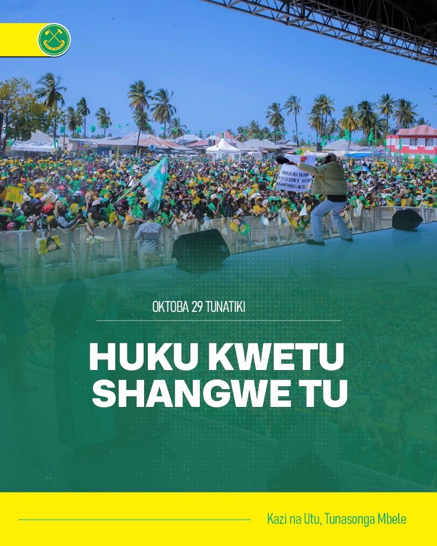NellyNyamandege's tweet photo. CCM Raha sana, alipo mama tupo. #OktobaTunatiki https://t.co/rnM5KVCbAH
