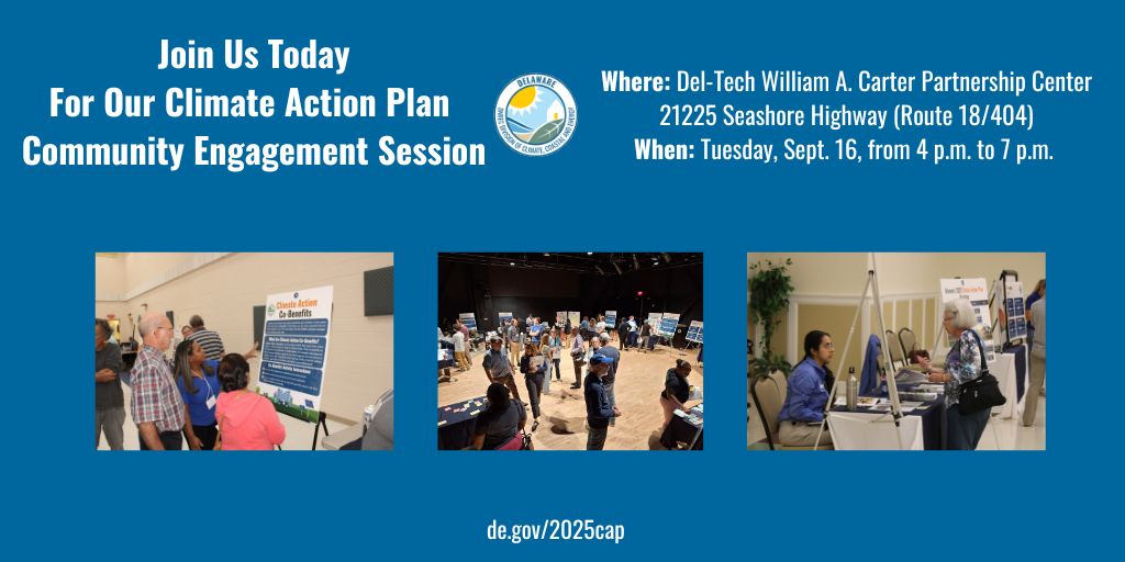 Join us today, Thursday, September 18, from 4 p.m. to 7 p.m., Del-Tech William A. Carter Partnership Center, 21225 Seashore Highway (Route 18/404) in Georgetown. The center is located at the intersection of Seashore Highway and Vaughn Road.